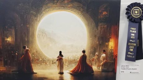 Arte foi criada usando Midjourney, uma IA de criação de imagens presente no DiscordImagem: Jason Allen/Discord