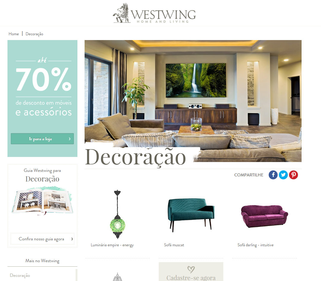 ecommerce decoracao westwing